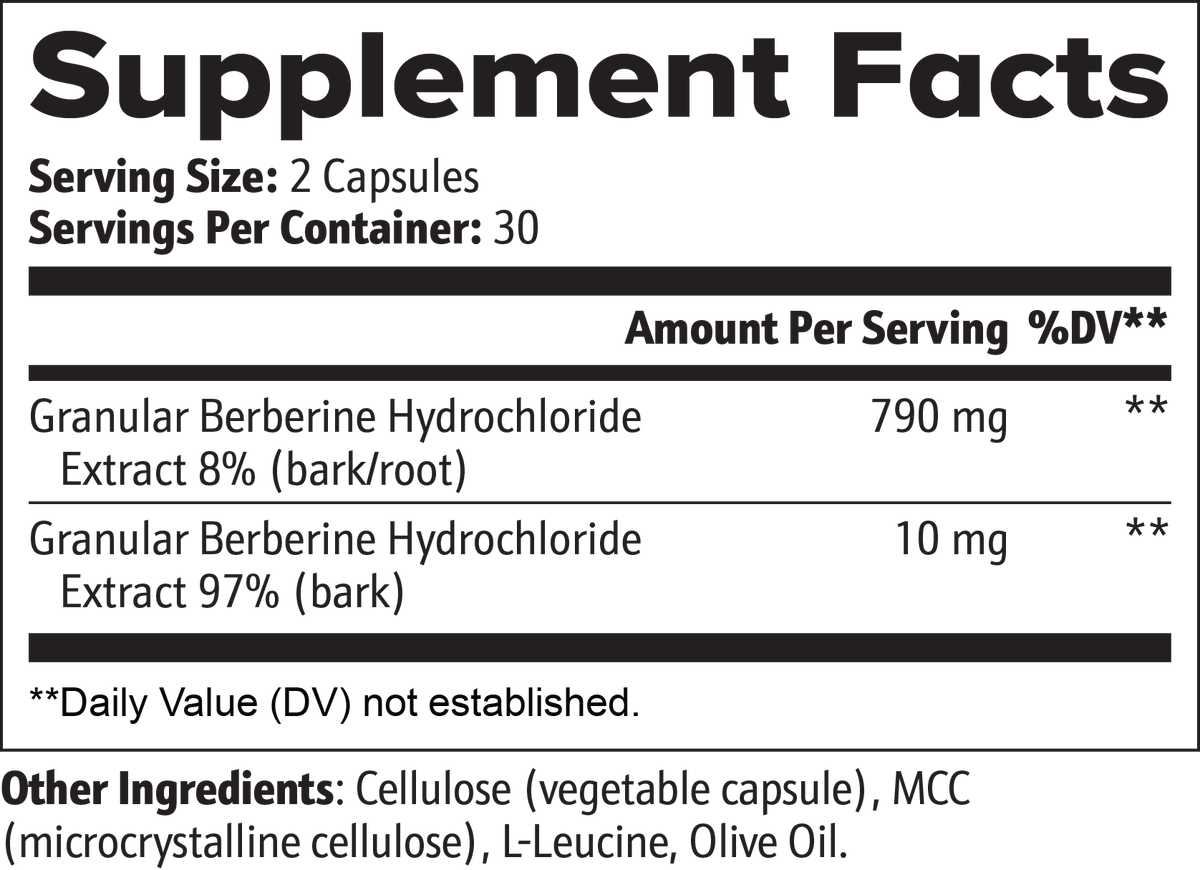 Berberine Metabolism Support Capsules Pure Vibes Wellness