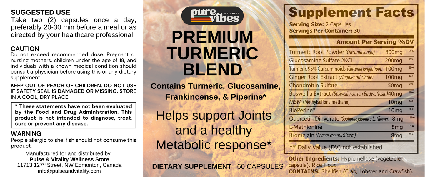 Premium Turmeric with Ginger Pulse & Vitality