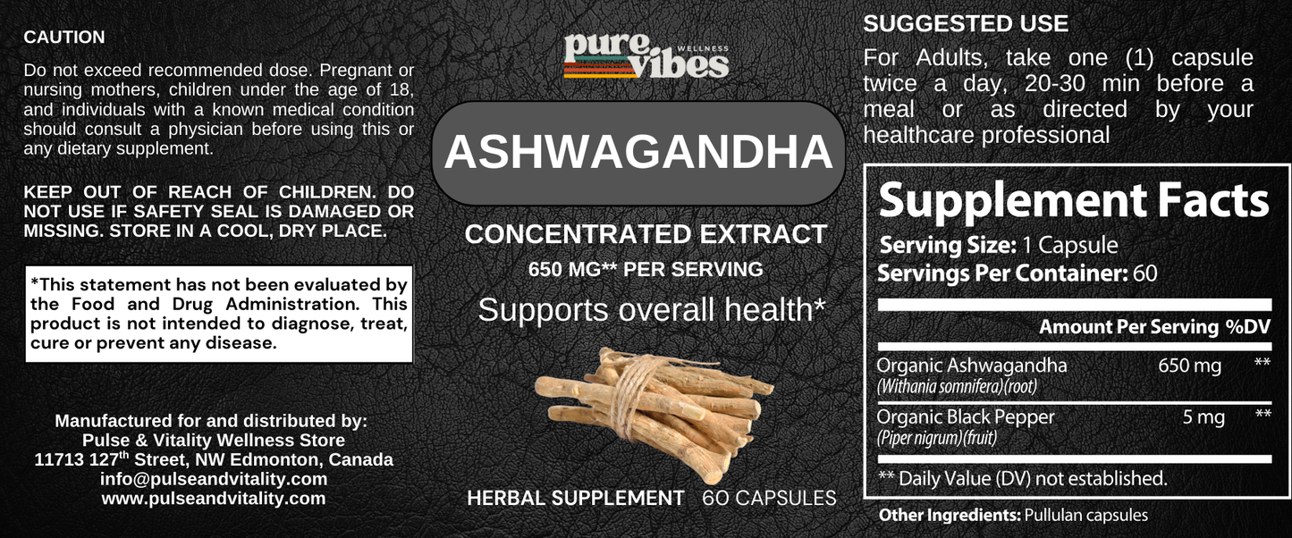 Ashwagandha Stress Support - Pulse & Vitality