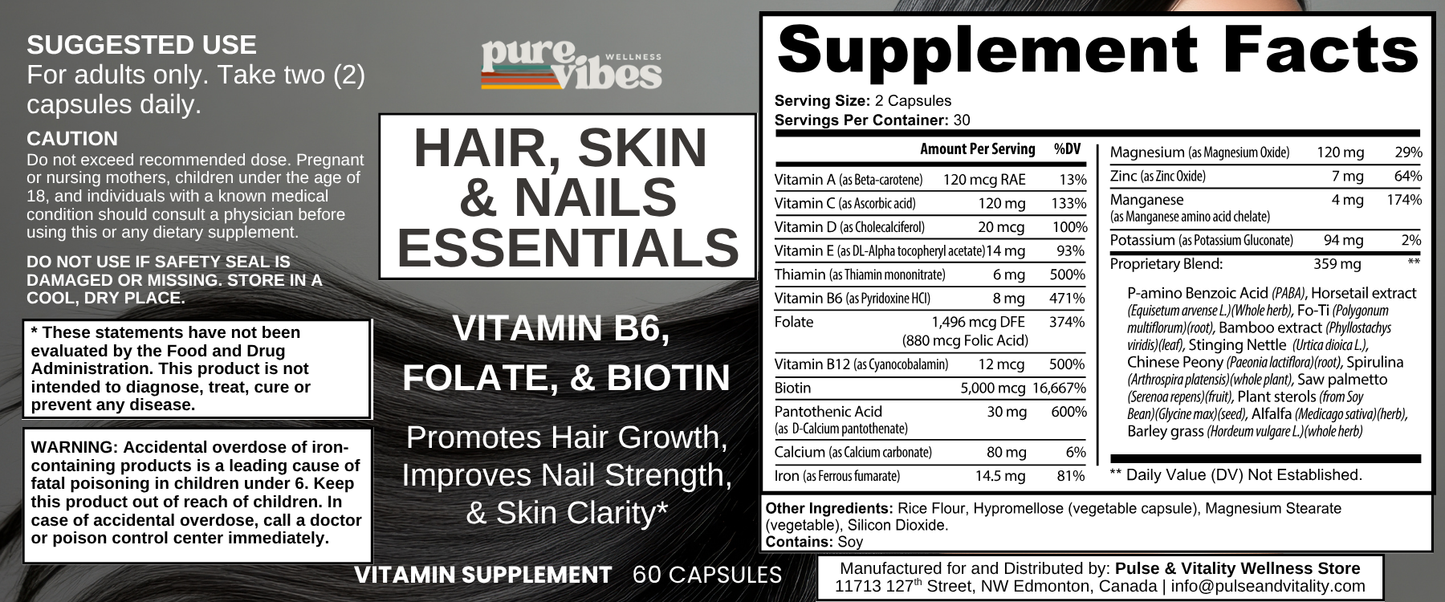 Hair, Skin and Nails Essentials - Pulse & Vitality