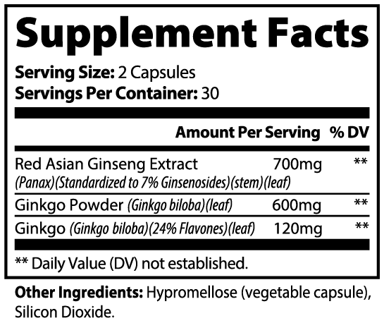Ginsenkgo (GxG) Immunity Booster - Pulse & Vitality