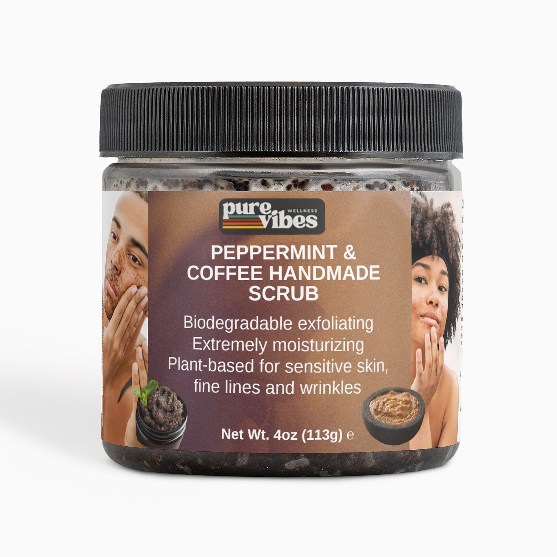 Peppermint Coffee Scrub - Pulse & Vitality