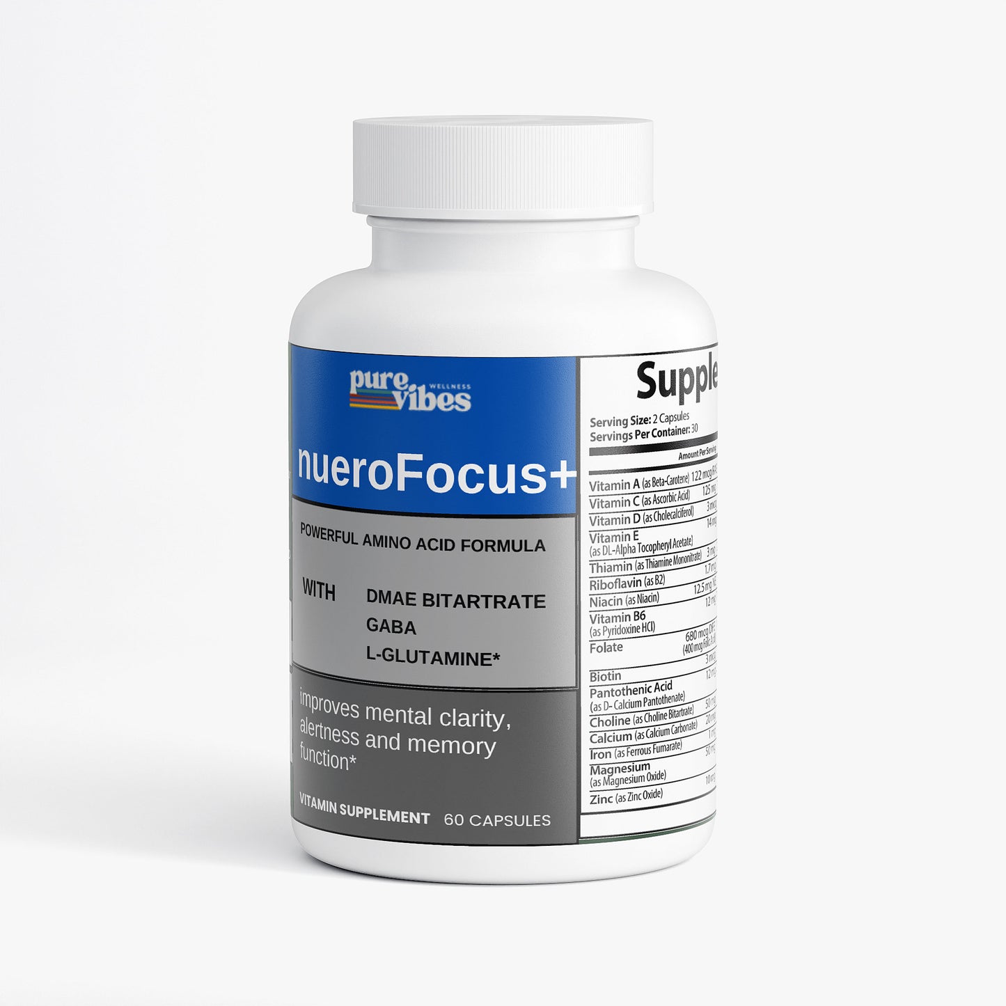 Focus and Mental Clarity Supplement - Pulse & Vitality