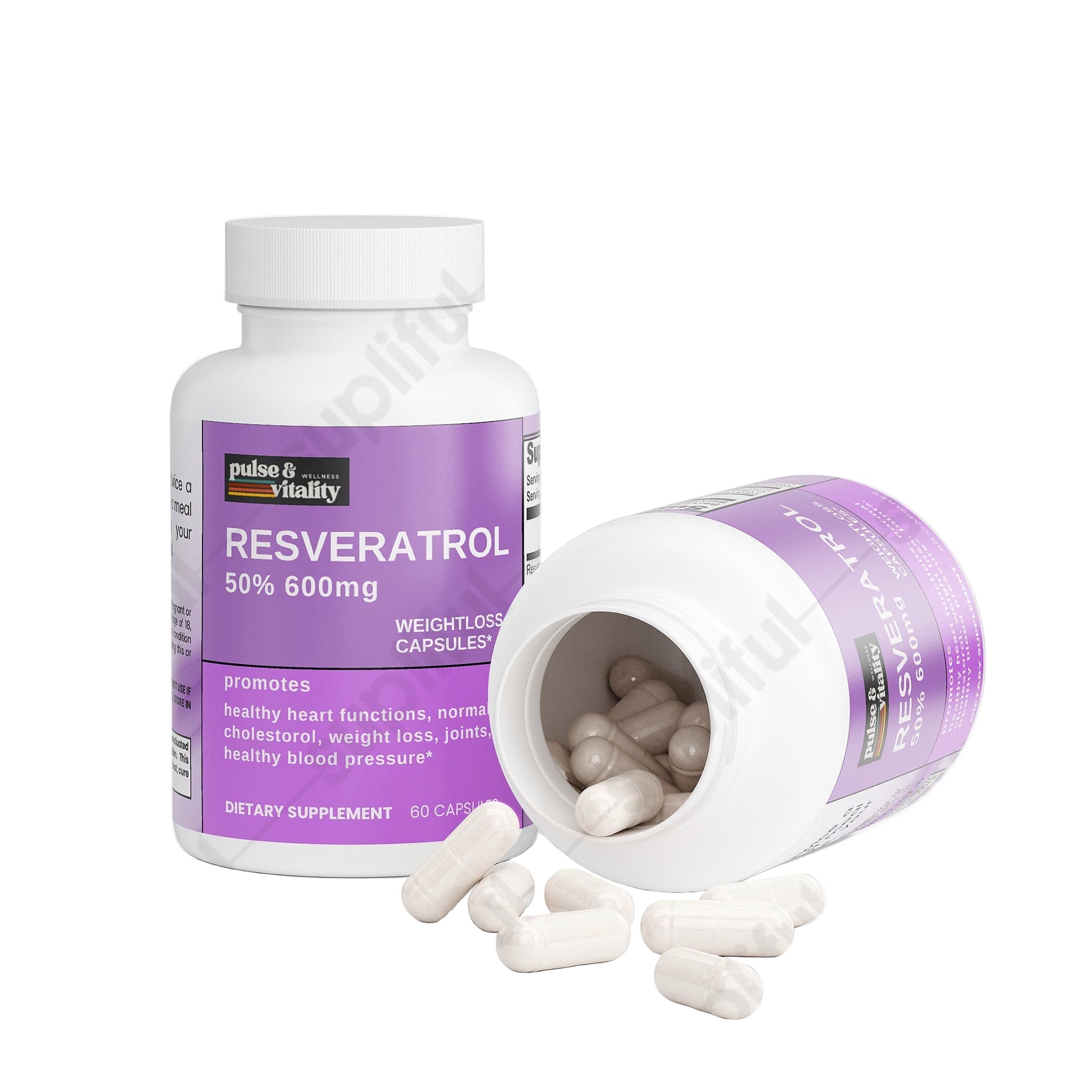 Resveratrol 50% 600mg Pulse & Vitality