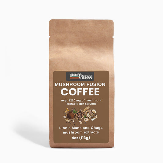 Coffee - Lion’s Mane & Chaga Mushroom  4oz Pulse & Vitality