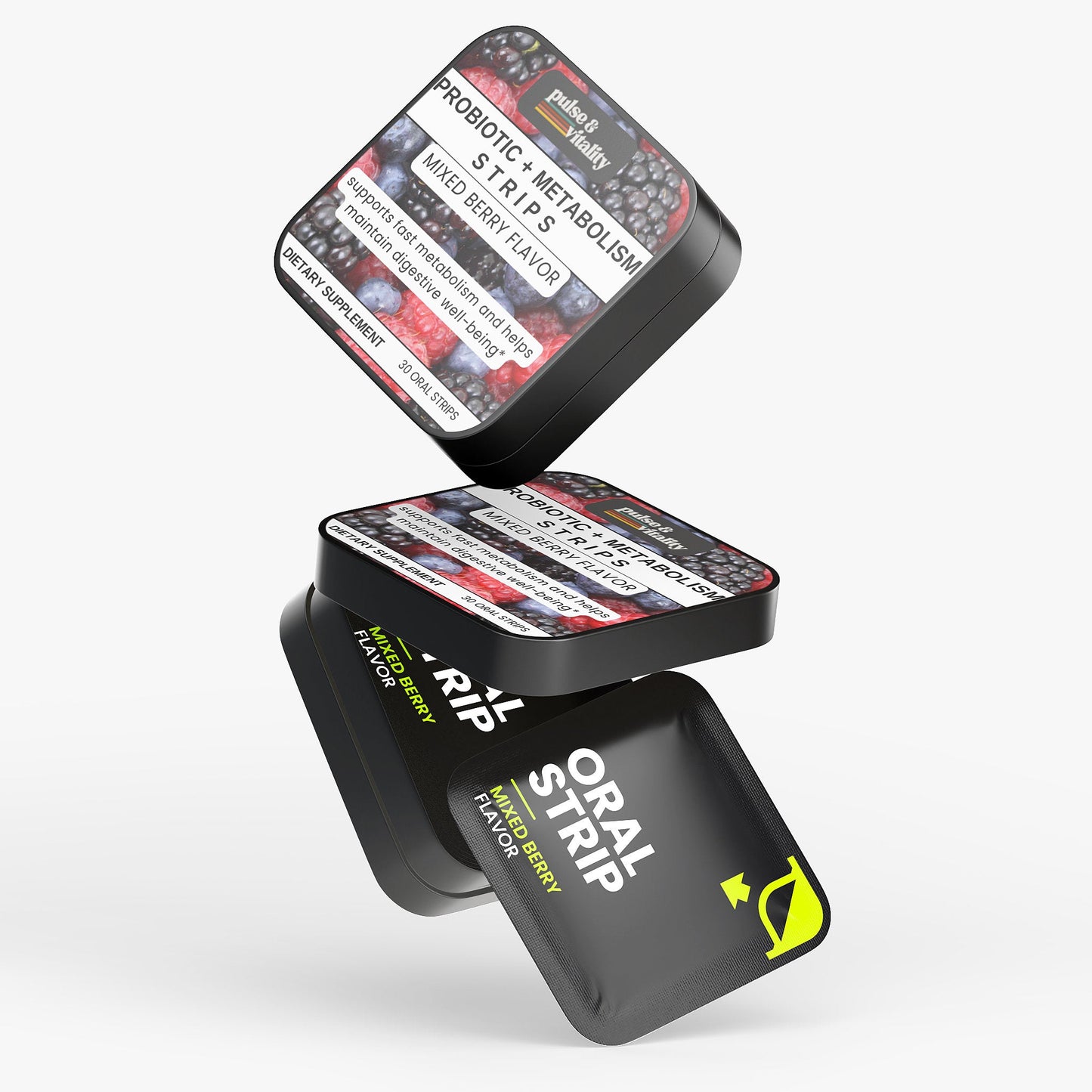 Probiotic + Metabolism Strips Pulse & Vitality