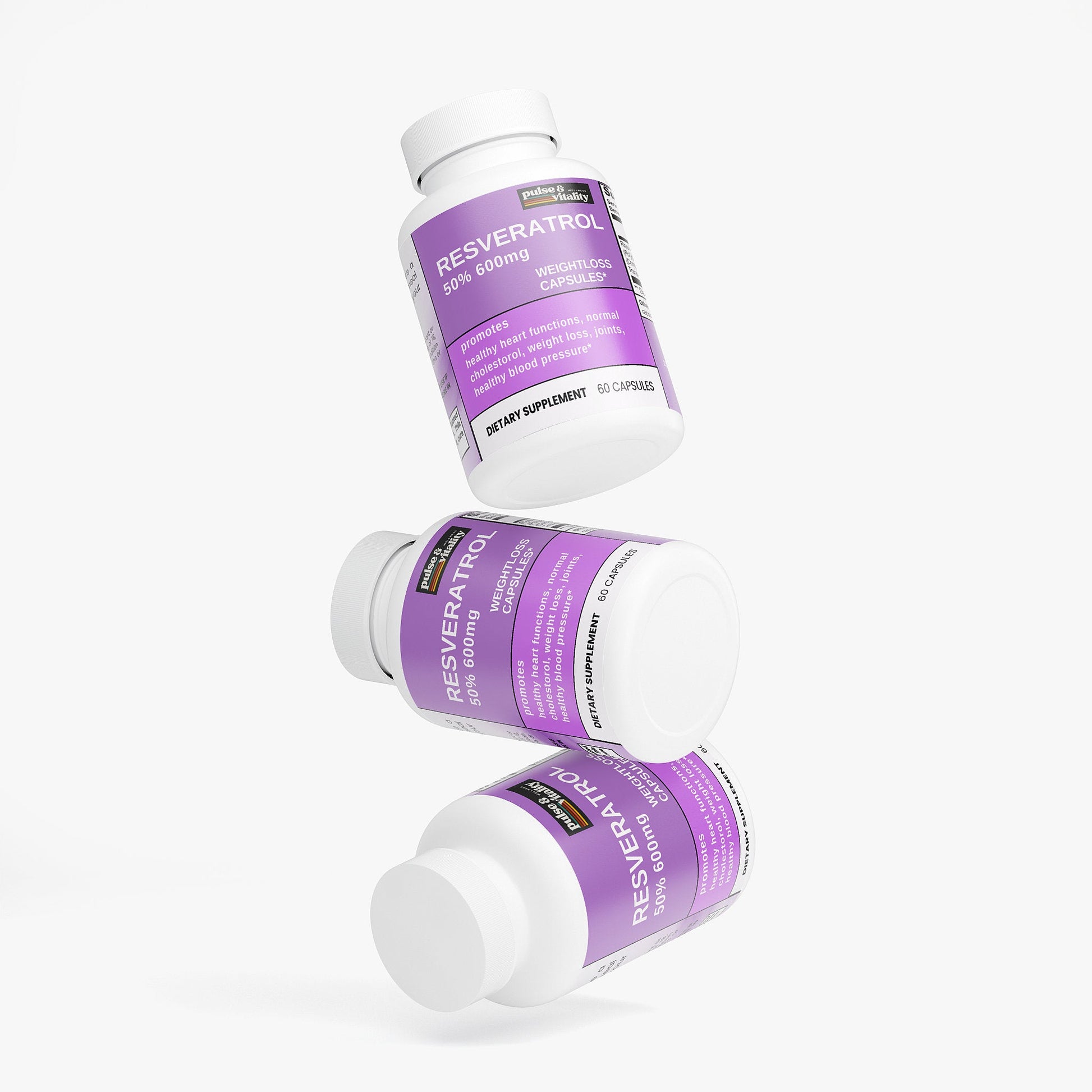 Resveratrol 50% 600mg Pulse & Vitality