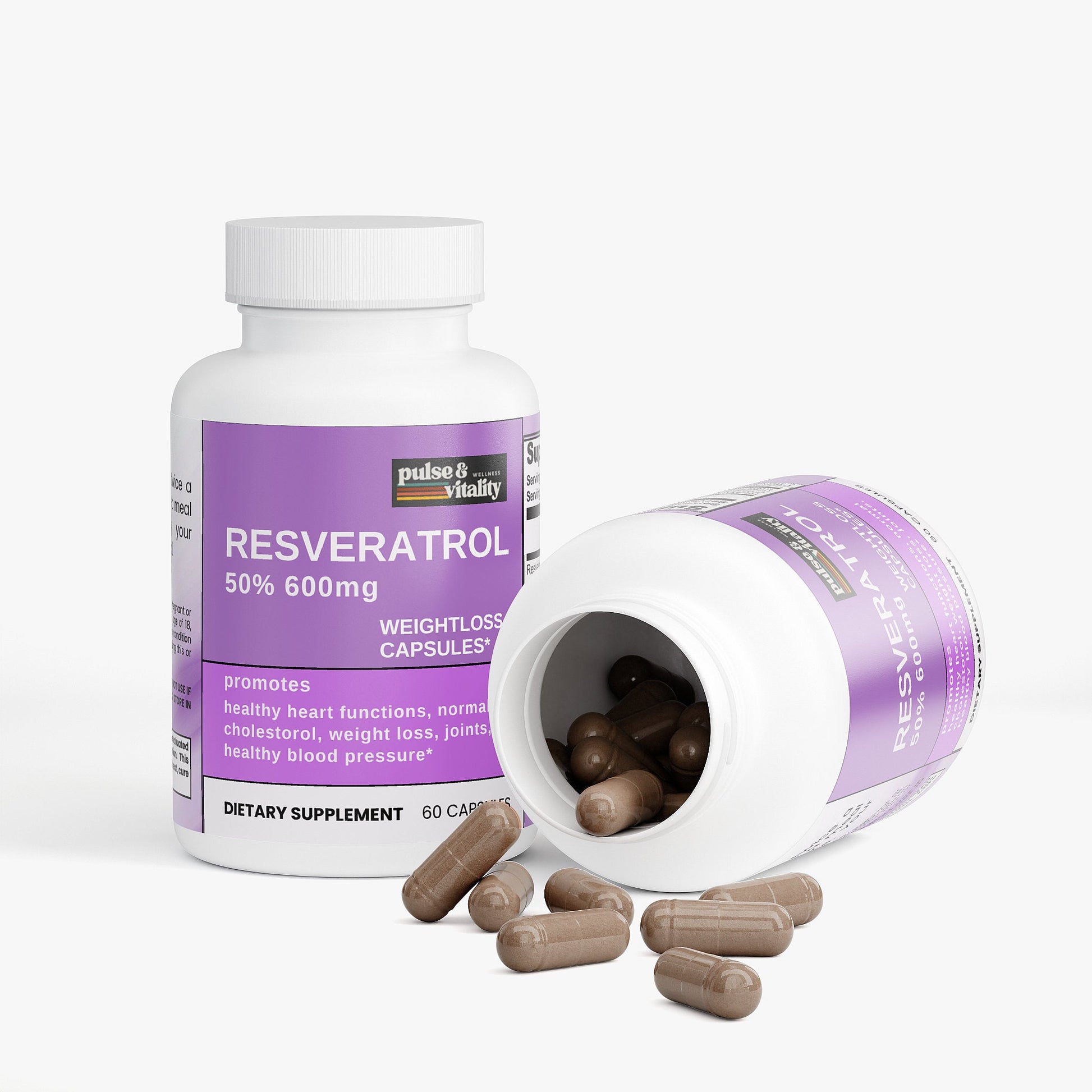 Resveratrol 50% 600mg Pulse & Vitality