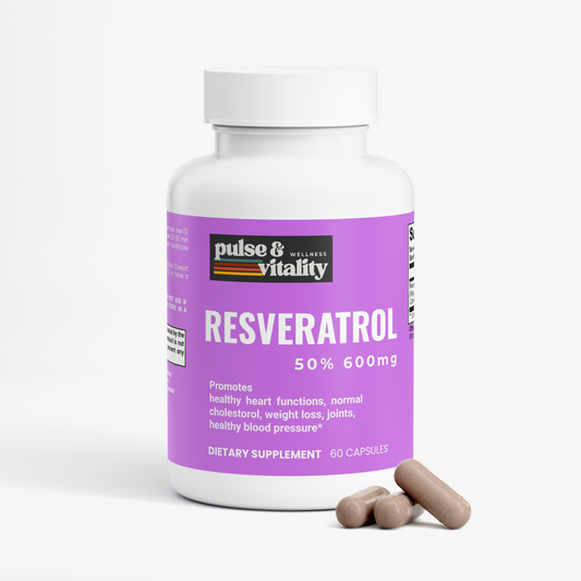 Resveratrol 50% 600mg Pulse & Vitality