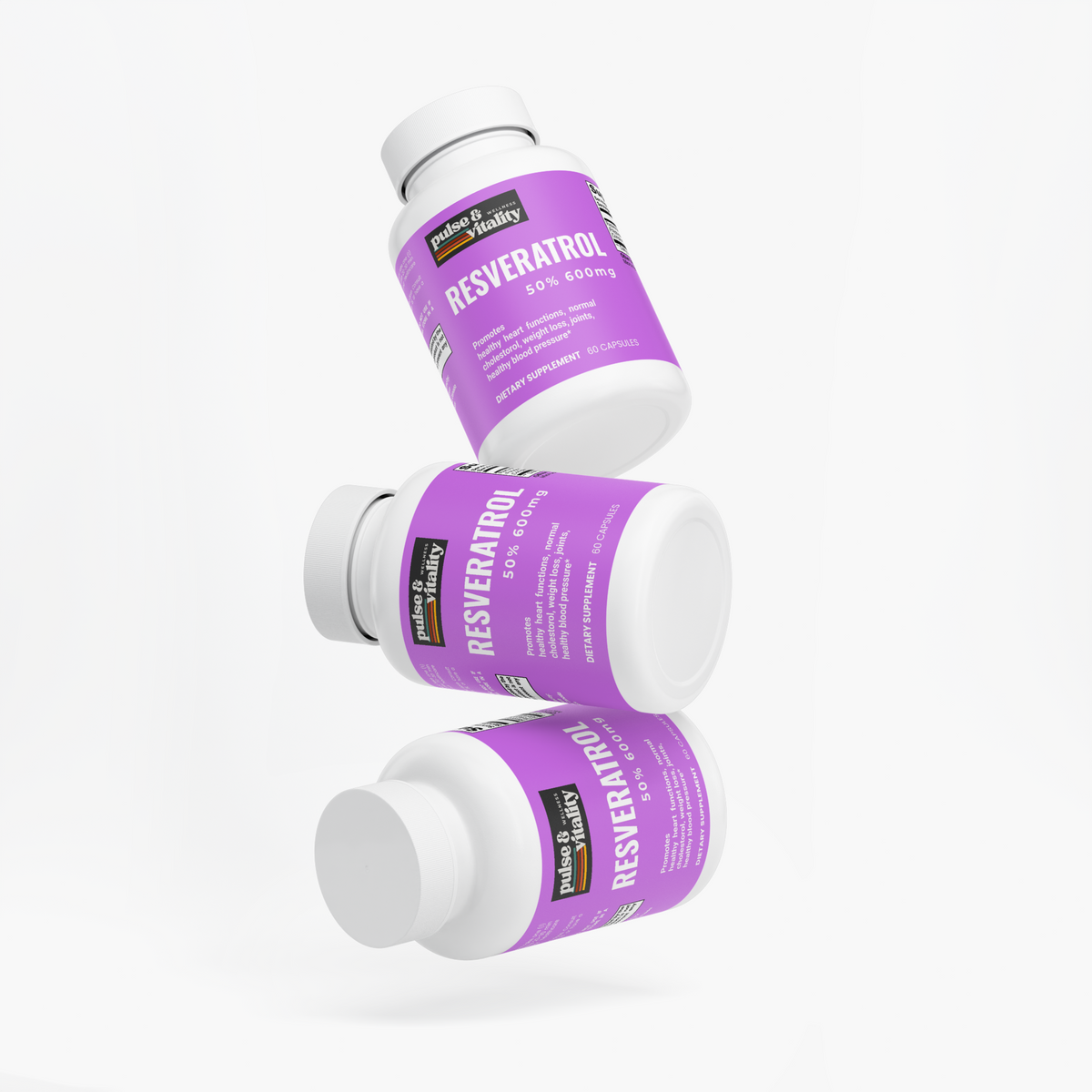 Resveratrol 50% 600mg Pulse & Vitality