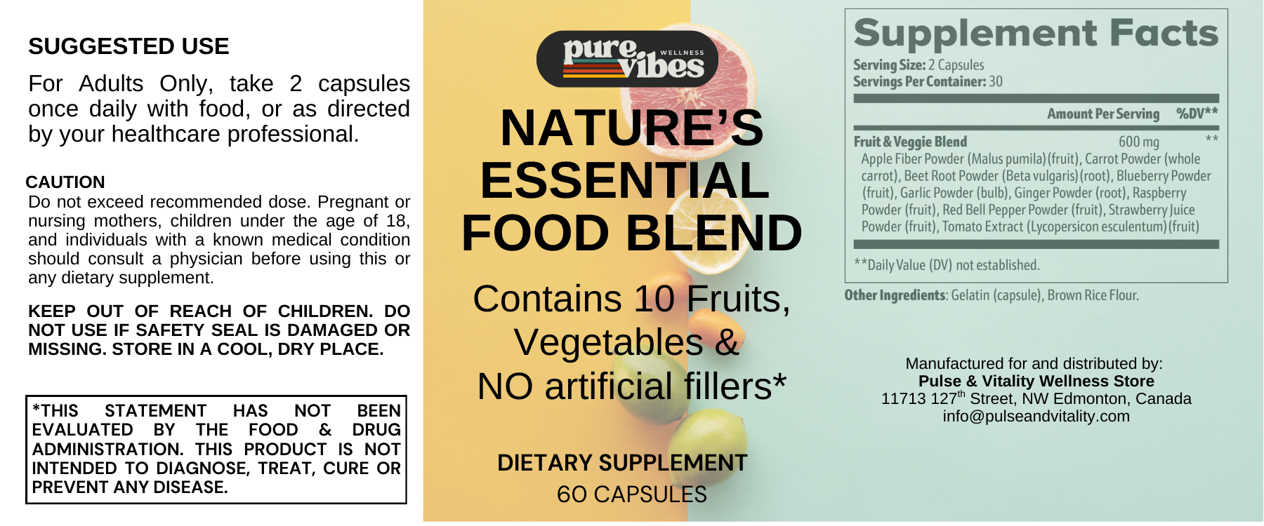 Fruits & Veggies Blood Tonic - Pulse & Vitality