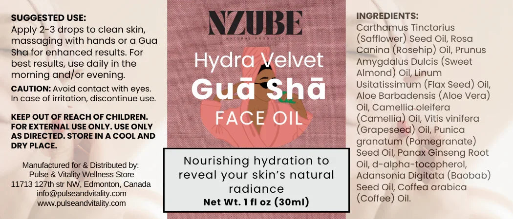 Hydra Velvet Gua Sha Face Oil - Pulse & Vitality