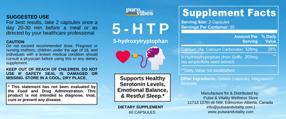 5 hydroxytryptophan supplements - Pulse & Vitality