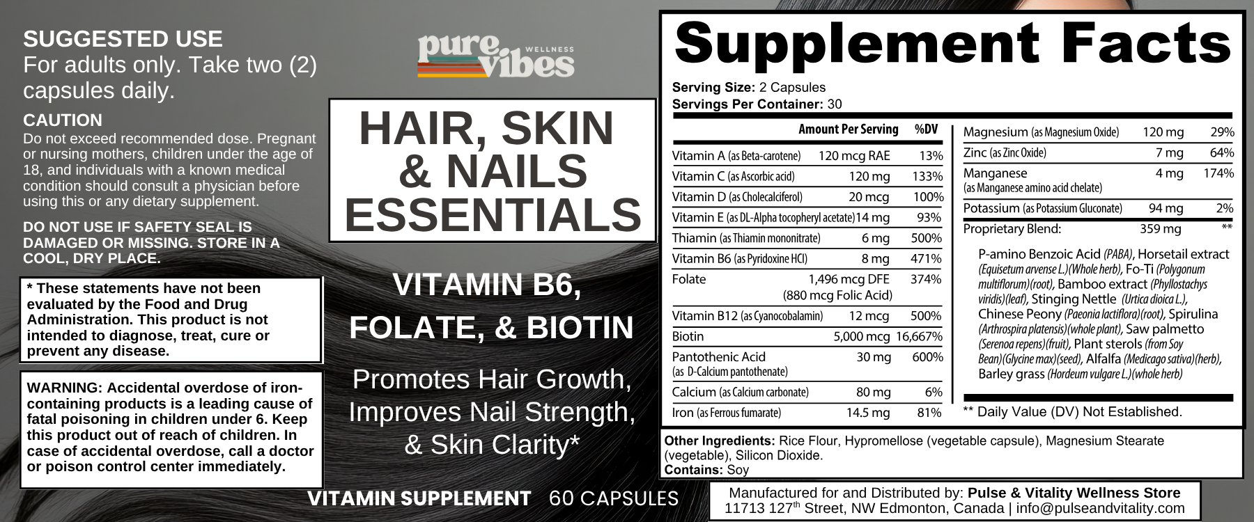 Hair, Skin and Nails Essentials - Pulse & Vitality