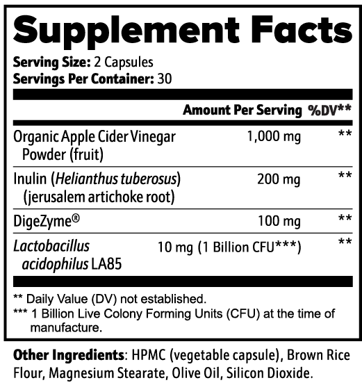 Apple Cider Vinegar Capsules Pulse & Vitality