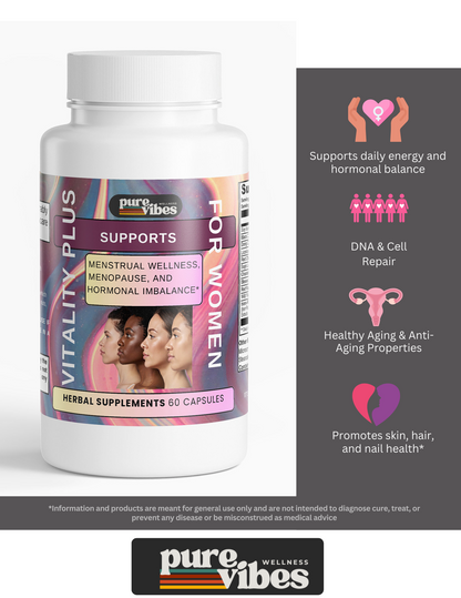 Vitality Plus Women's Herbal Hormone Support Pure Vibes Wellness