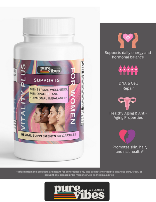 Vitality Plus Women's Herbal Hormone Support Pure Vibes Wellness